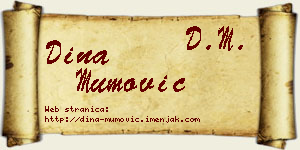 Dina Mumović vizit kartica